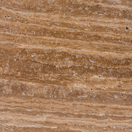 Травертин темный, vein cut