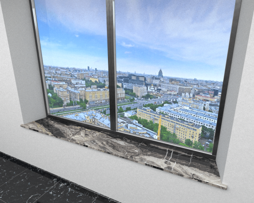 Подоконник из мрамора Арабескато Оробико