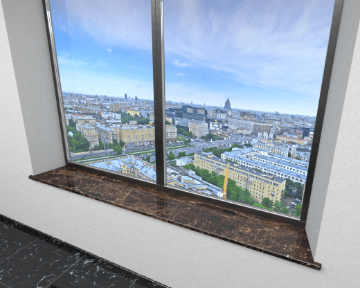 Подоконник из мрамора Эмперадор Дарк