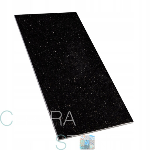 Гранитная ступень Блэк Гэлакси полировка 1500*350*30