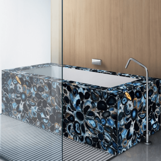 Агат Blue Flower